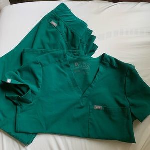 Figs Hunter Green Set XS Catarina Kade